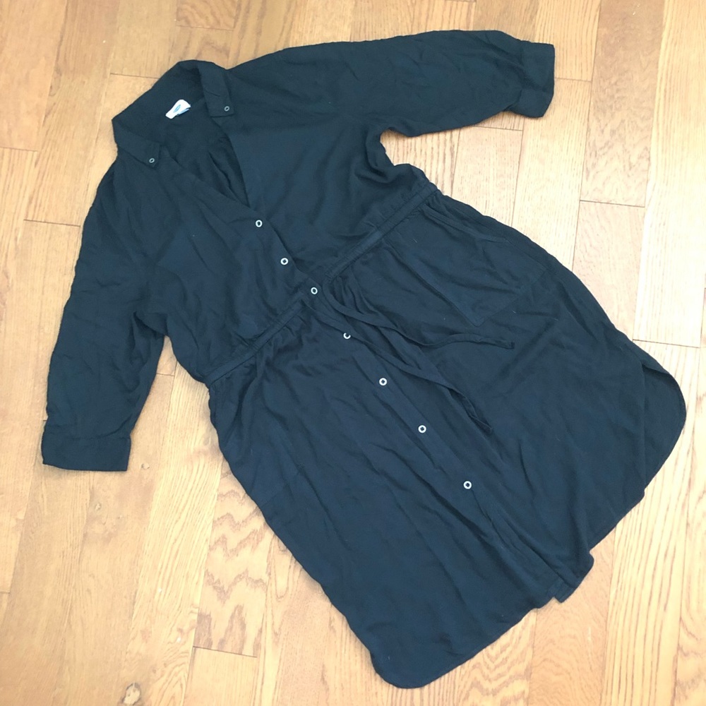 Old Navy Button Down Dress with 3/4 Sleeves